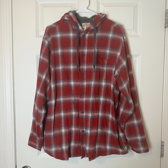 RedHead Red Plaid Shacket Men Size XL - Picture 1 of 4